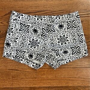 J. Crew Black & White Patterned  Shorts